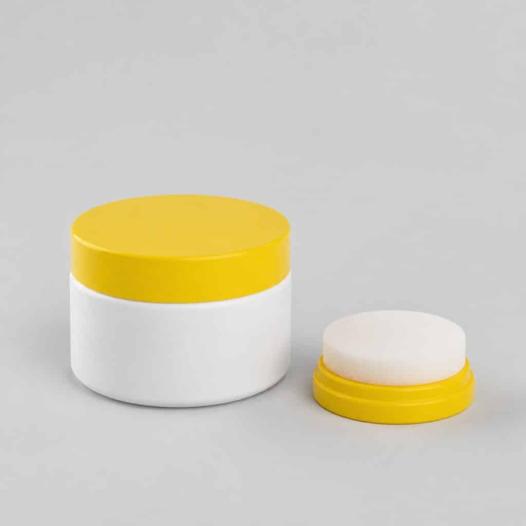 Pot de cire de protection carrosserie avec applicateur mousse