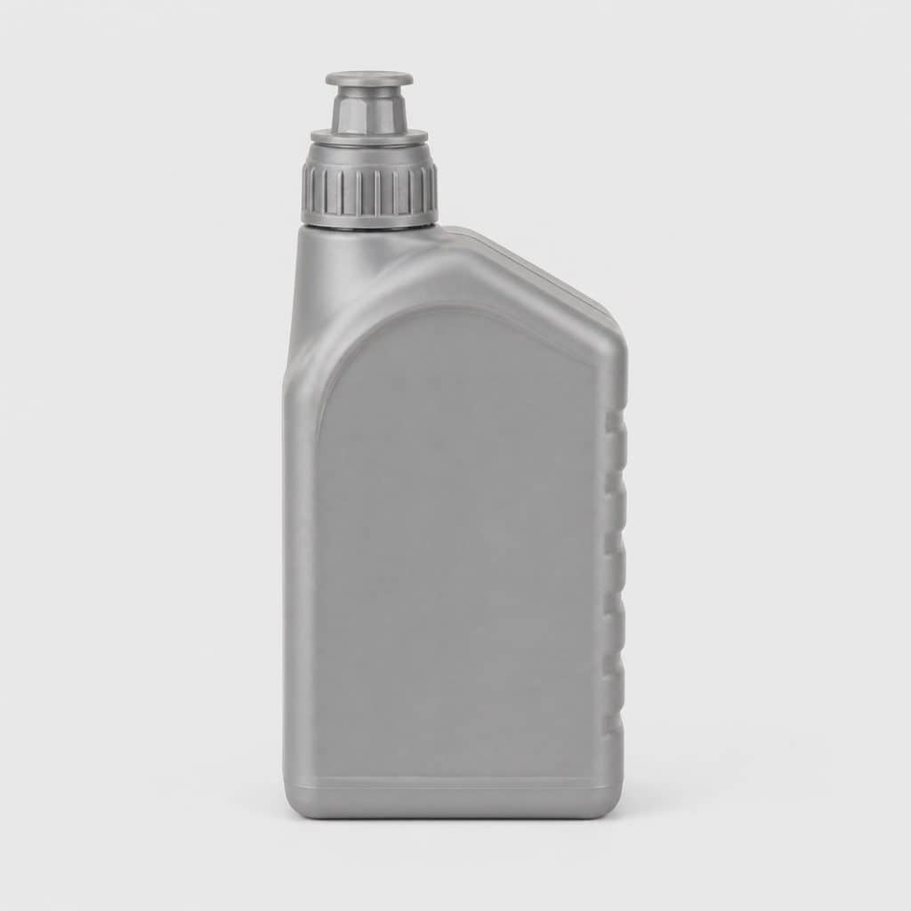 Bidon d'huile moteur essence petite cylindrée d'1 litre, vue produit