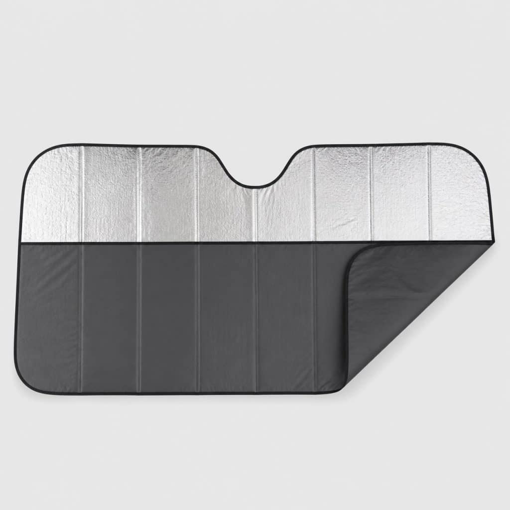 Pare-soleil XL double face présenté sur fond clair